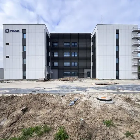 Budowa nowej siedziby II Komisariatu Policji w Rzeszowie [kwiecień 2024] - fot 6